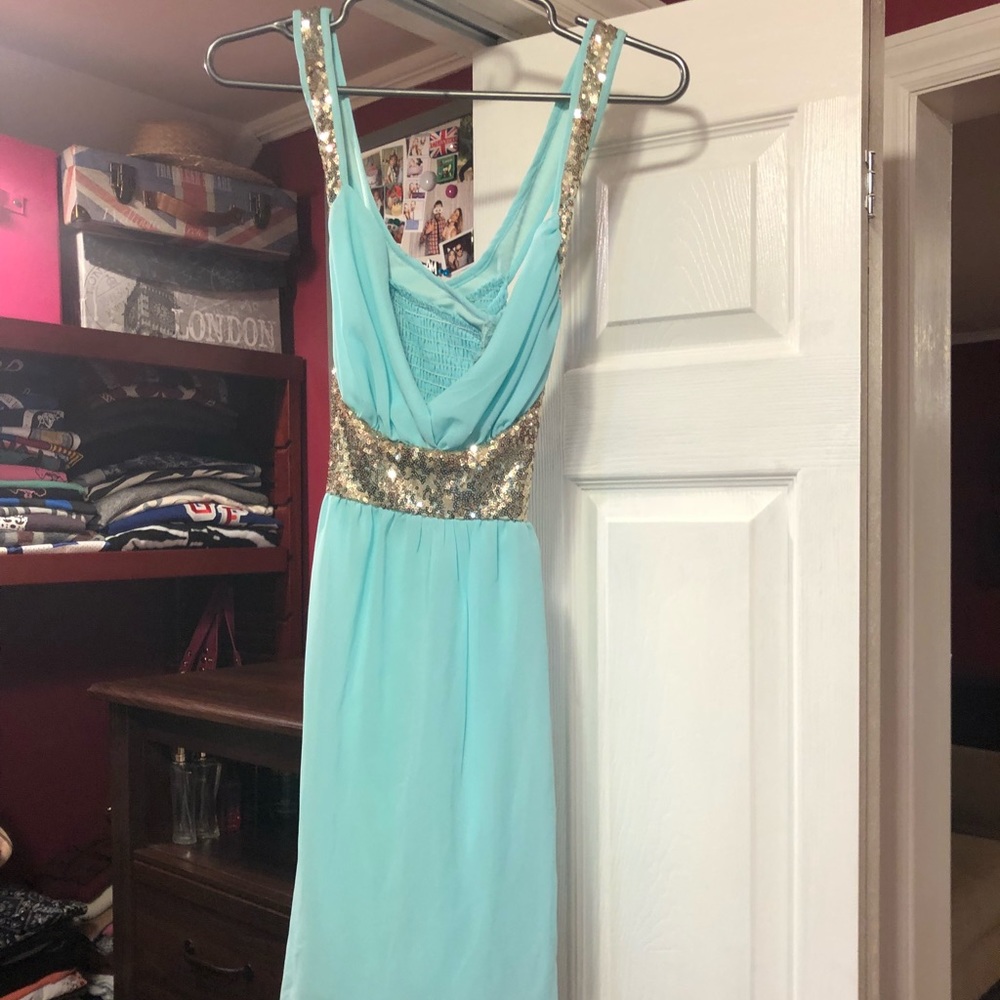 Teal dress